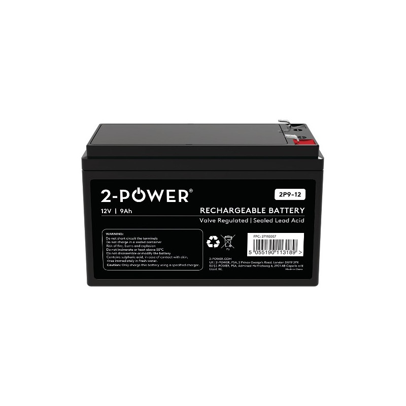 Batteria per UPS 2P9-12 2-Power 12V 9Ah